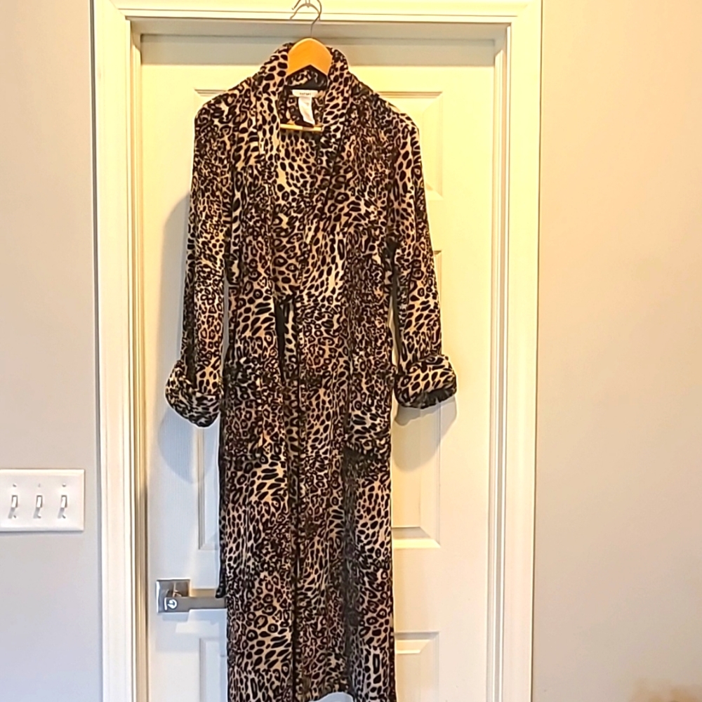 Leopard Print Robe from Neiman Marcus